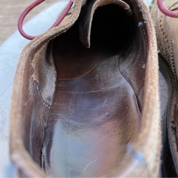 Allen Edmonds Neumok Brown Wingtips 10D Unlined Shortwings USA - Picture 5 of 7